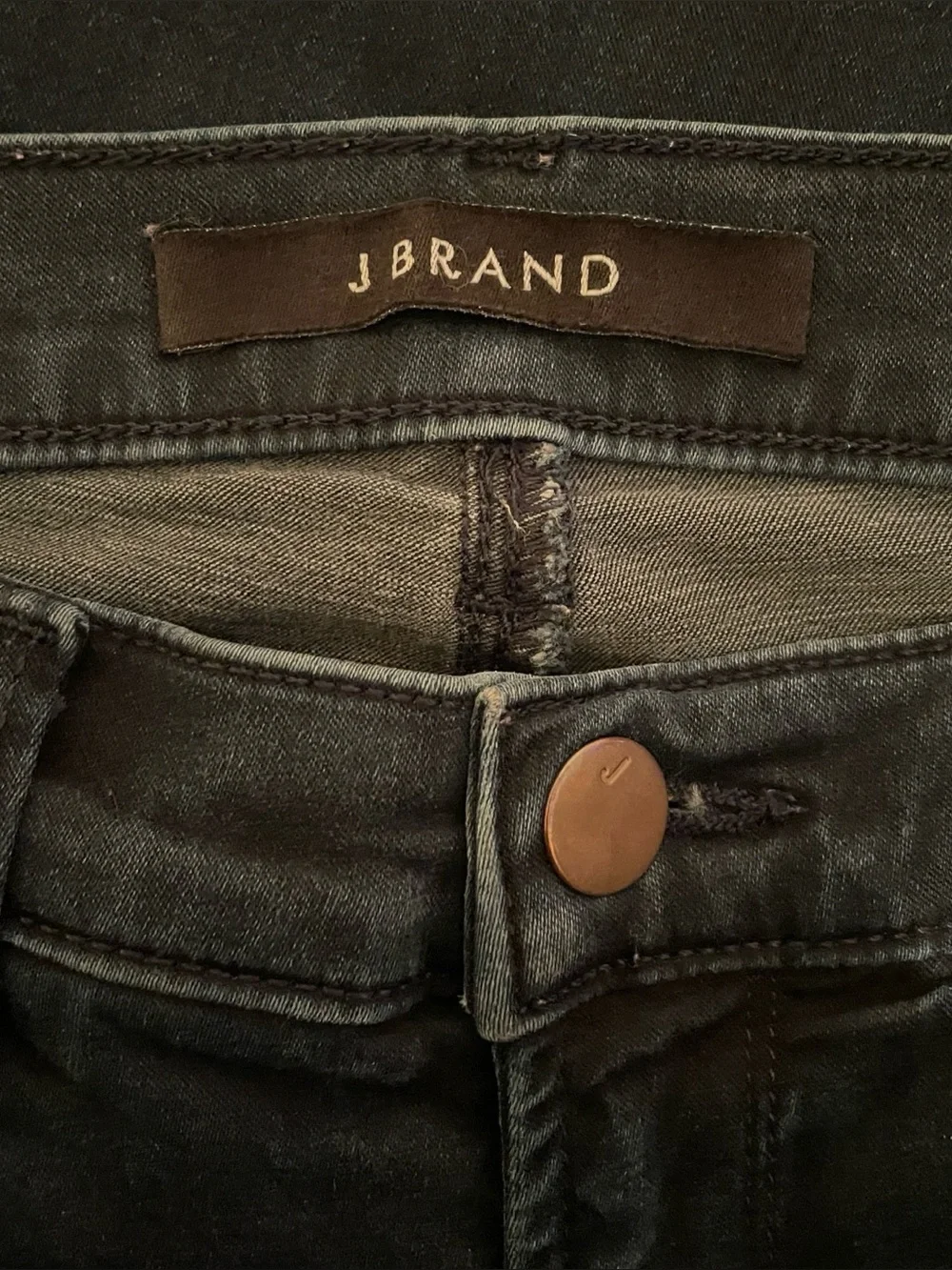 J Brand Women's Navy Blue Dark Wash Atmosphere Capri Ankle Skinny Jeans Size‎ 27